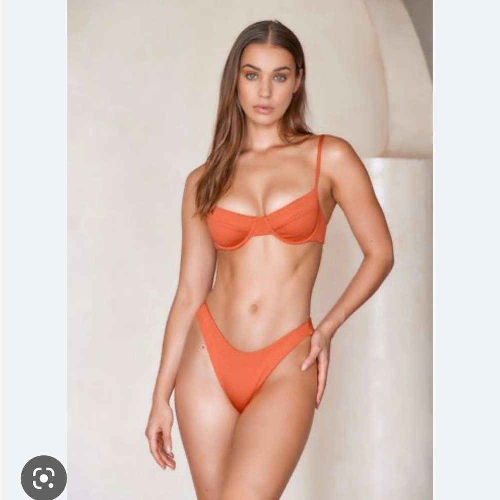 Monday swimwear bathing suit.size large colour is cantaloupe/ orange. - Picture 2 of 5